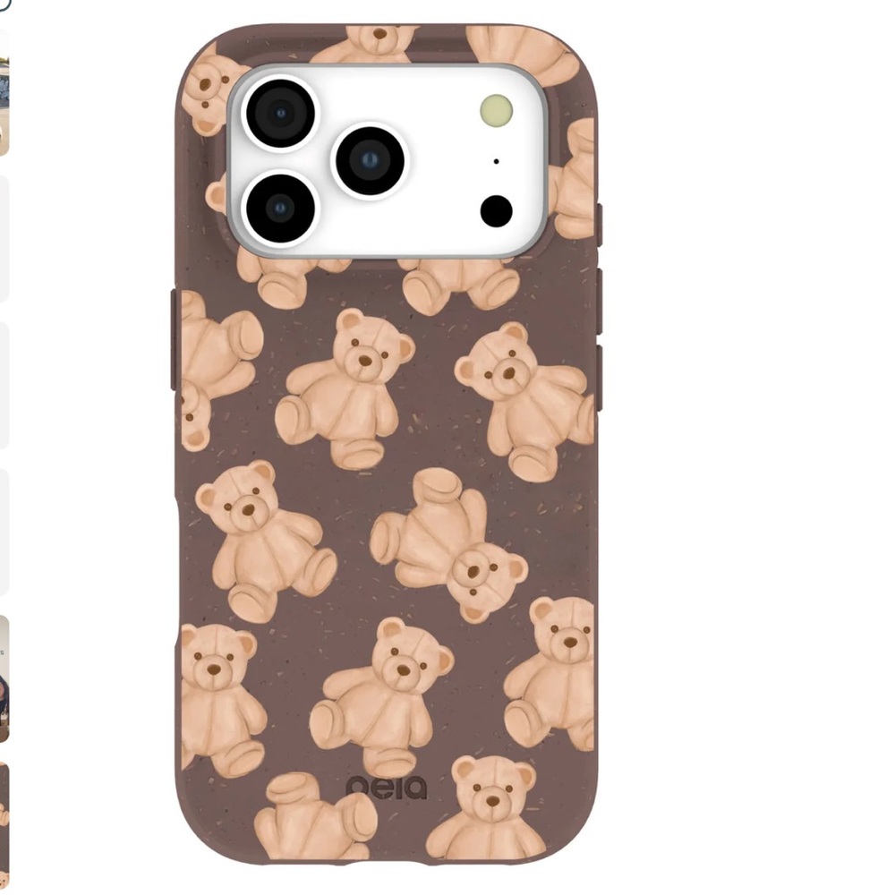 Pela Case Chocolate Brown Teddy Love iPhone 17 Pro Max Case Organic